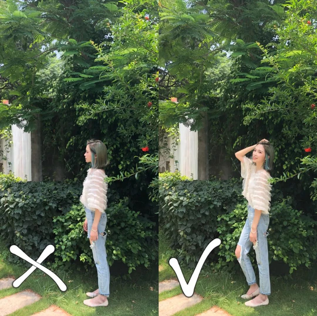 半身照怎么照好看_半身生活照技巧_半身照造型